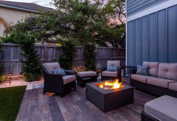 Transform your outdoor space into a cozy oasis with firepits