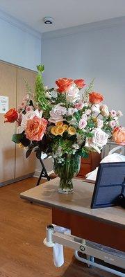 The most gorgeous bouquet by Watered Garden Florist for a very special friend. Thank you all. Rest in peace, Renee.