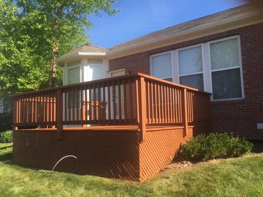 Stained deck by Juan's Painting LLC