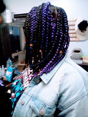 shoulder box braids