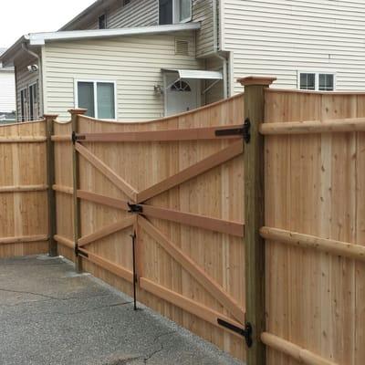 Double Drive gate installation in Lynn MA