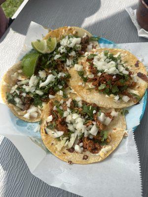 Pastor and asada tacos