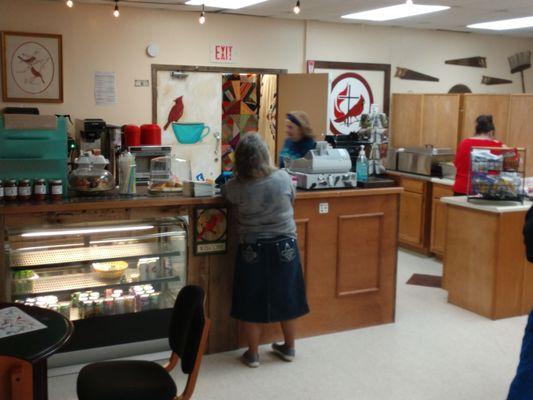 The cafe is getting to be the lunch spot for staff and community in the Red Bird Mission area.