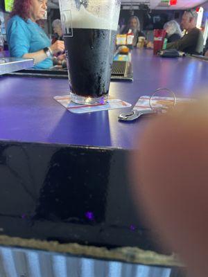 Poured my own beer because bartender was to lazy . This place sucks