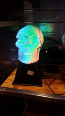 Light up skull head