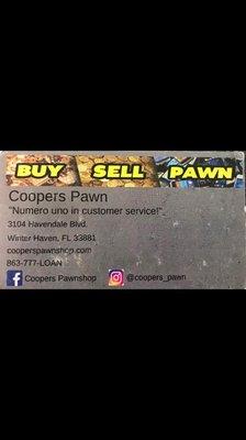 Cooper's Pawn Shop