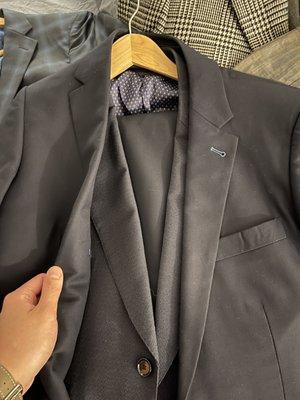 100% wool jacket dry cleaned