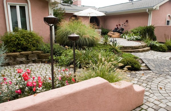 Interlocking Paver Walks, Patios, Southwest style Wall Accents