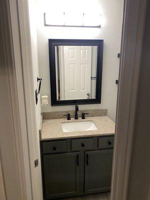 After picture of the guest bathroom