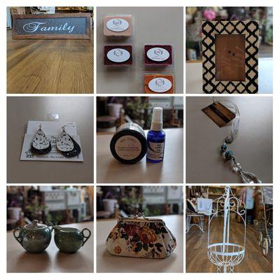 We offer a variety of vintage, antique and handmade items!