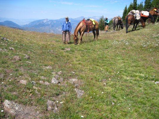 Wallace Pass - halfway to our camp on Grizzly Creek.  The most beautiful spot in the world!!