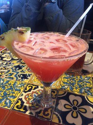 The Sauza Watermelon Margarita was fabulous!  However, that was it!  Service took forever!  Our order took forever!!!!