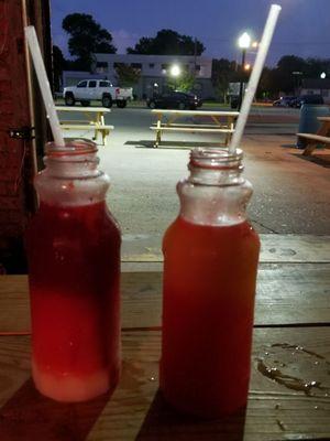 Strawberry & Pina Colada (left) Mike Tyson (right) one of the popular drinks to try.