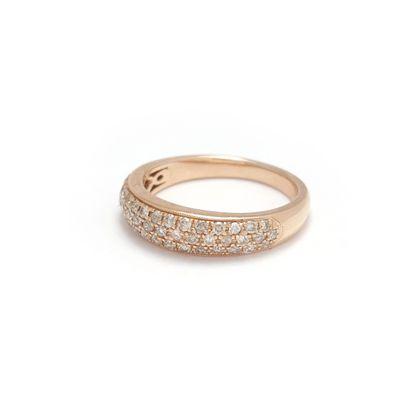 Rose Gold Diamonds Band in Pave Setting.