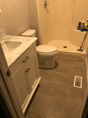 Upgraded bathroom