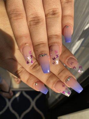 Hard gel set with design