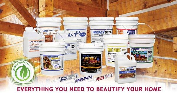 Everything you need to protect and beautify your log home