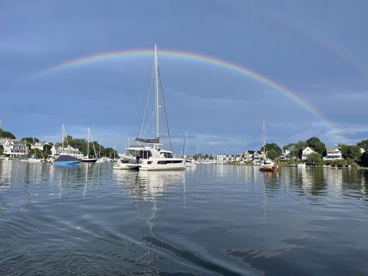 Double rainbow seen