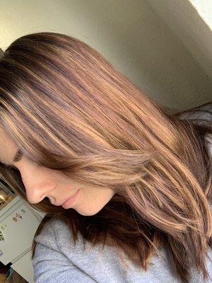 Hair color done by Kim