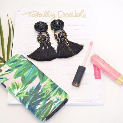 Our newest earring, the Blaire, and a cute task pad and phone case from Ashley Brooke Designs. Shop her whole collection in store now!