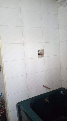 Installed new shower body,tub  spout,and replaced tile