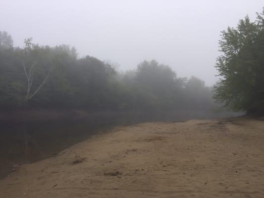 Morning fog on the Schroon River