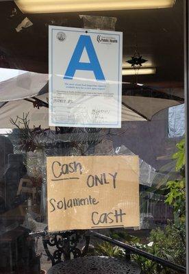 Cash only