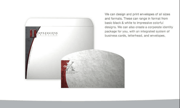 Sometimes even the envelopes we send can make an impact on marketing. Let Impressions Printing give your mailings a fresh look!