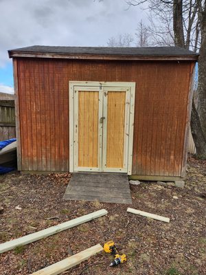 New shed door