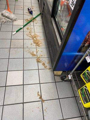 Mud in the gas station