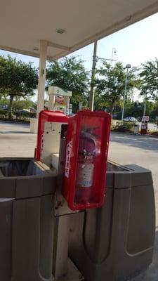 At the pumps