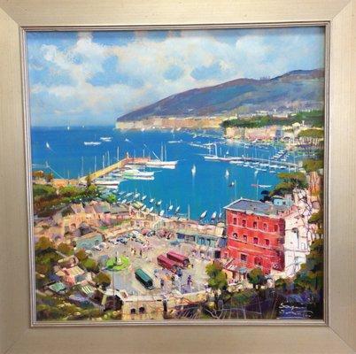 Oil Painting "Sorento" by Italian artist Mario Sanzoni