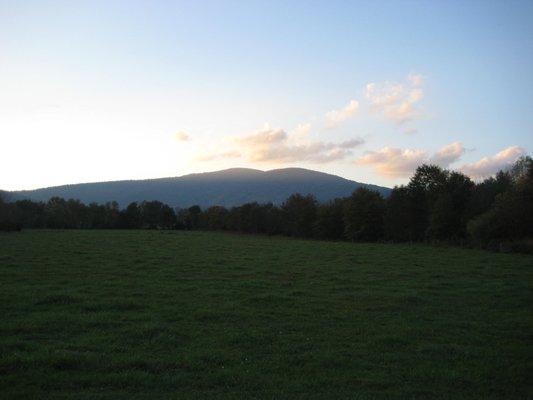 Sunset over the Blue Ridge Mountains