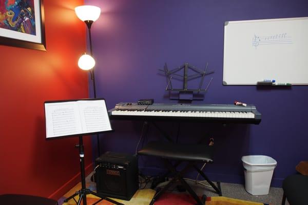 Piano lesson room.