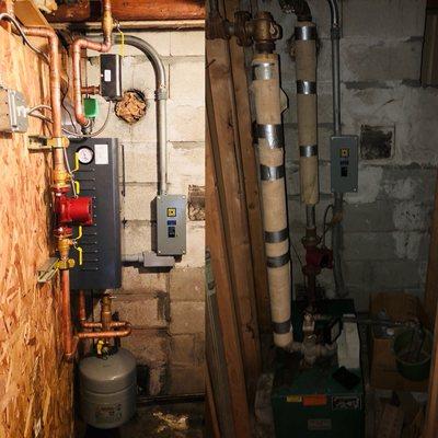 Electric boiler replacement, 100% efficiency