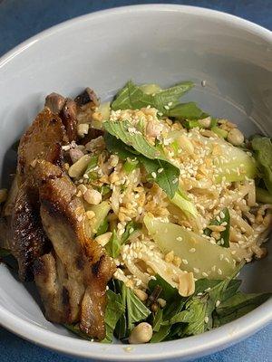 Sesame peanut noodle with optional char siu pork add-on