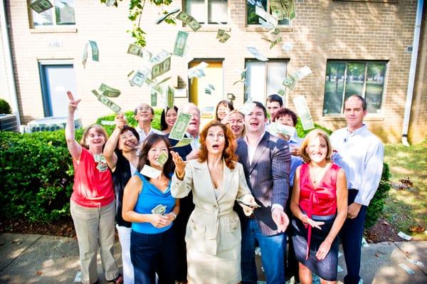 The Tax Masters Inc staff posing for photos for our yearly calendar