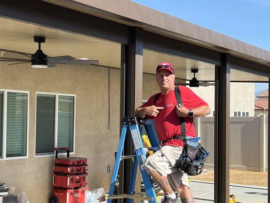 This is Donn. Owner and builder at Top Quality Patios.