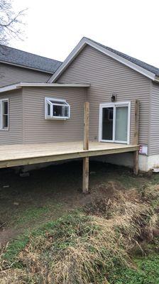 New deck installation