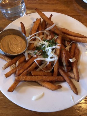 Truffle sweet potato fries $8