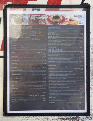 Menu Front