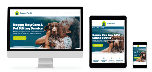 Affordable websites for pet care and pet service businesses.