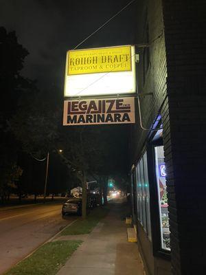 Rough Draft Taproom and Legalize Marinara