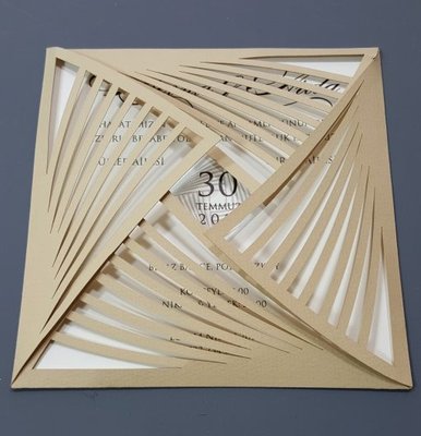 Laser cut invitation