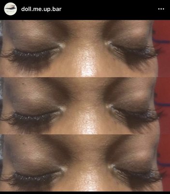 Volume set mink lashes / one length