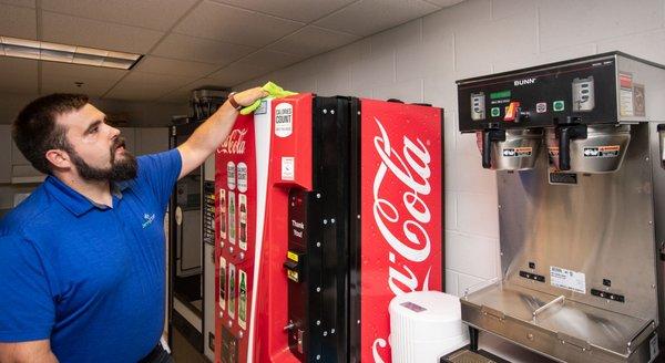 Jon going over and above the pop machine.  That's how we roll! ;)