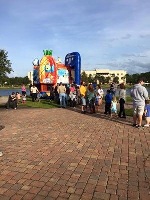 Big event at Palm Coast Town Center, Sponge Bob Bounce House Combo!