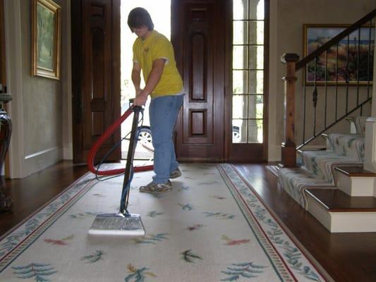 carpet cleaning on Sea Island .