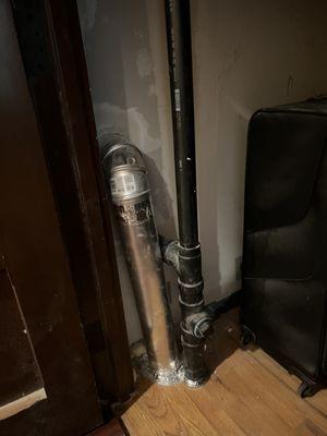 Install new dryer vent using hard pipe