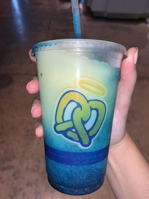 Frozen Lemonade with Blue Raspberry